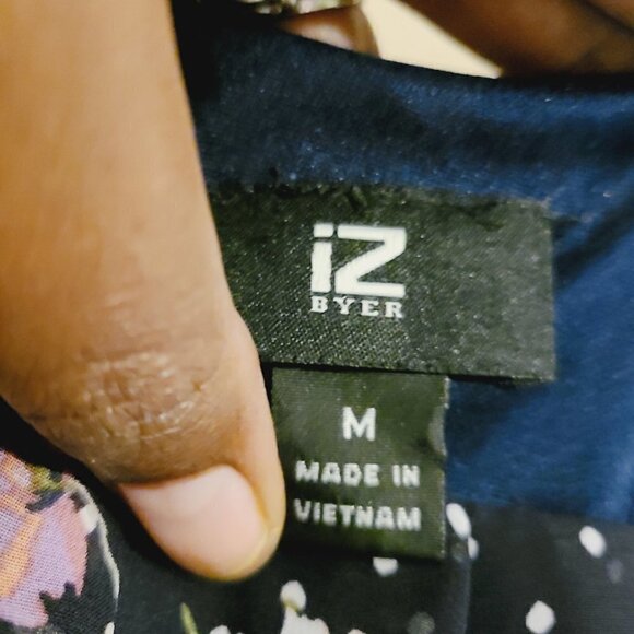 IZ Buyer | Women's Multi-Colored Mixed Print Belted Mini Dress (Size Medium) - Picture 2 of 14